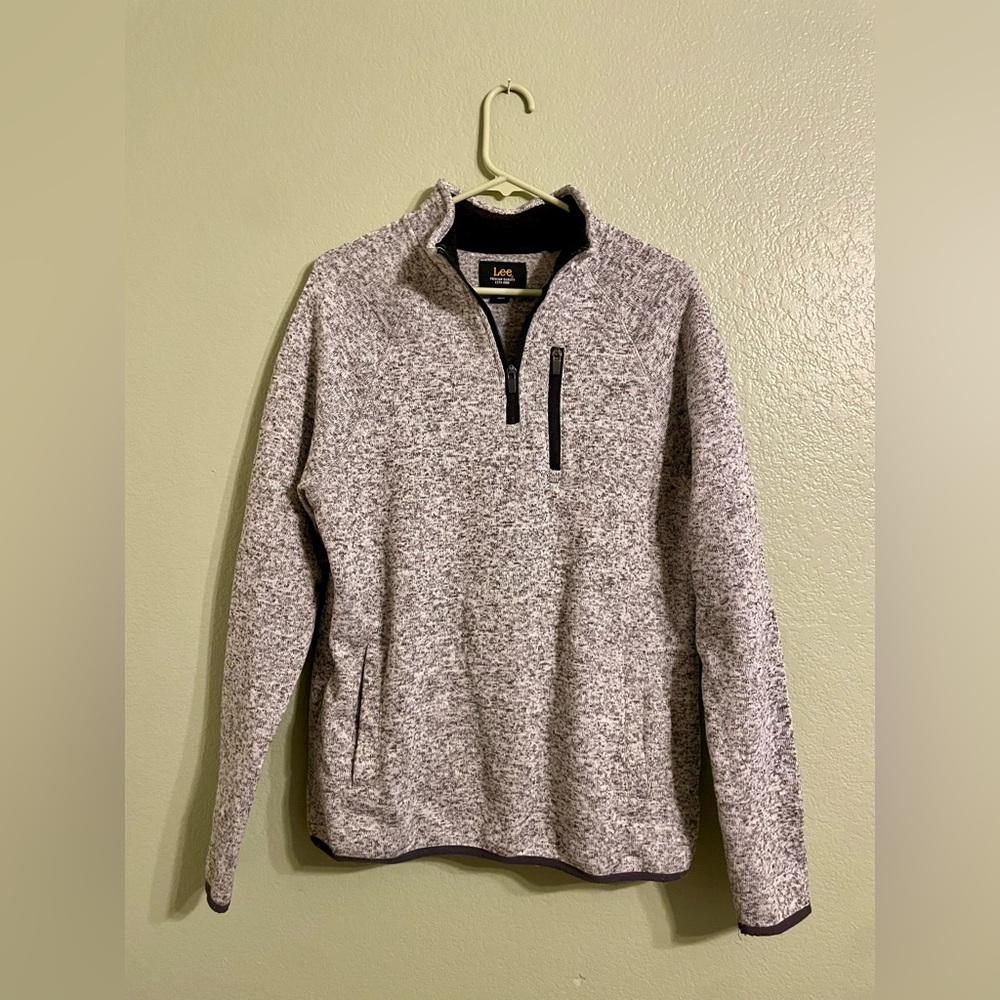Lee Women's Heathered Gray Cowl Sweater